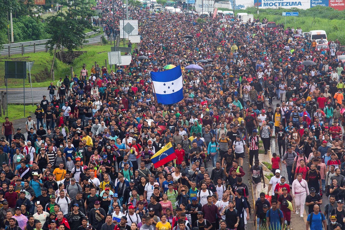 Migrant caravan in Mexico heads for U.S. border as Americas Summit starts |  Reuters